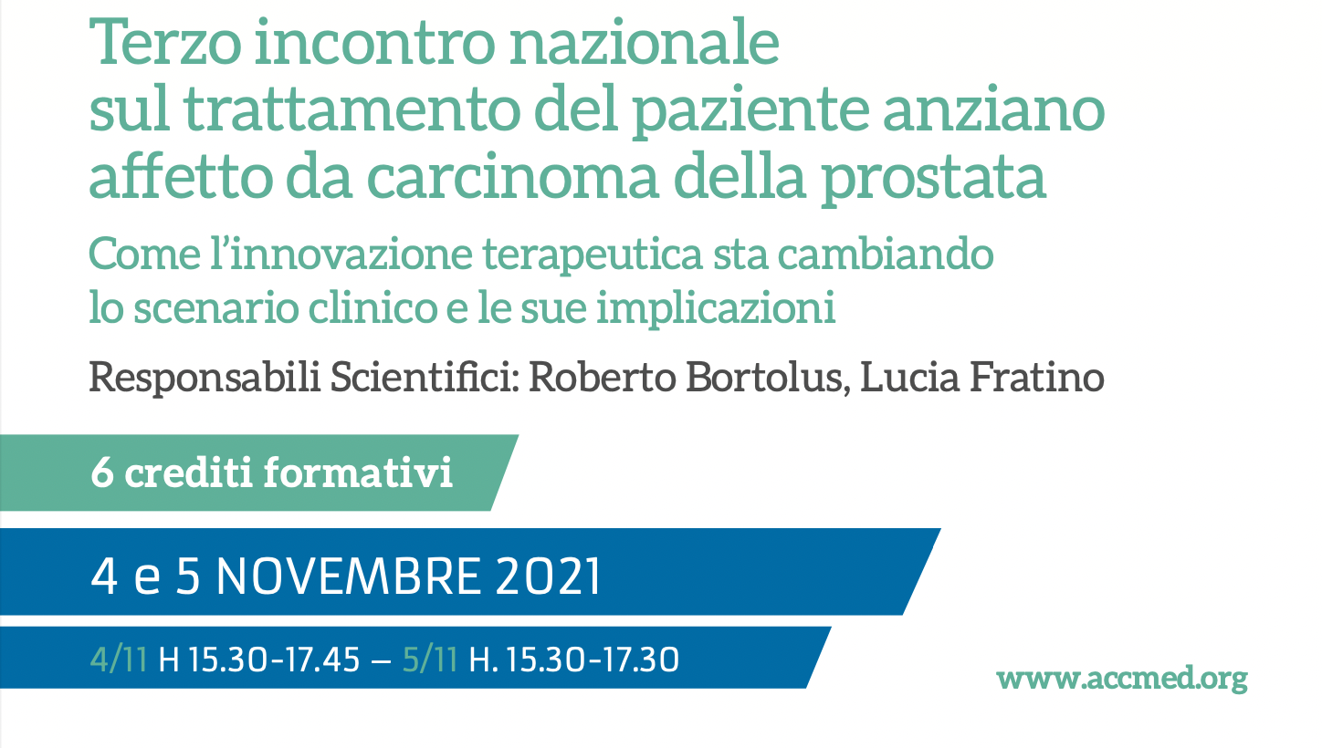 Terzo incontro nazionale sul trattamento del paziente anziano affetto da carcinoma della prostata